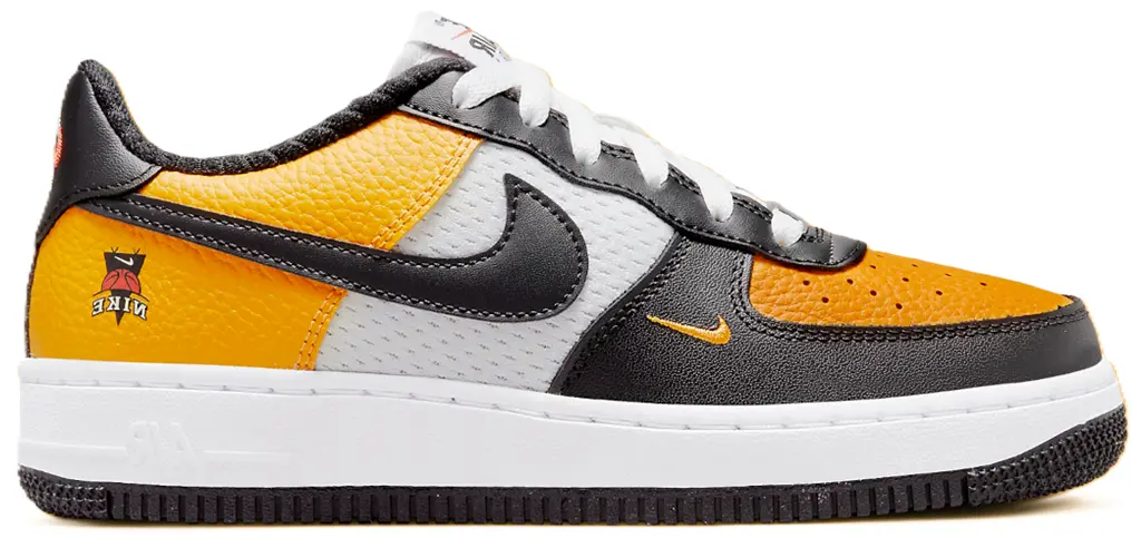 Giay Nike Air Force 1 Low GS 'Black Gold Jersey Mesh' DQ7779-700