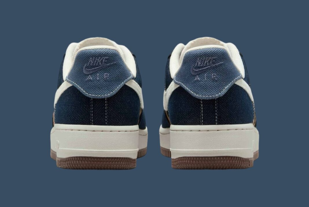 Giay Nike Air Force 1 Low 'Cheetah Blue Denim' IB3674-400