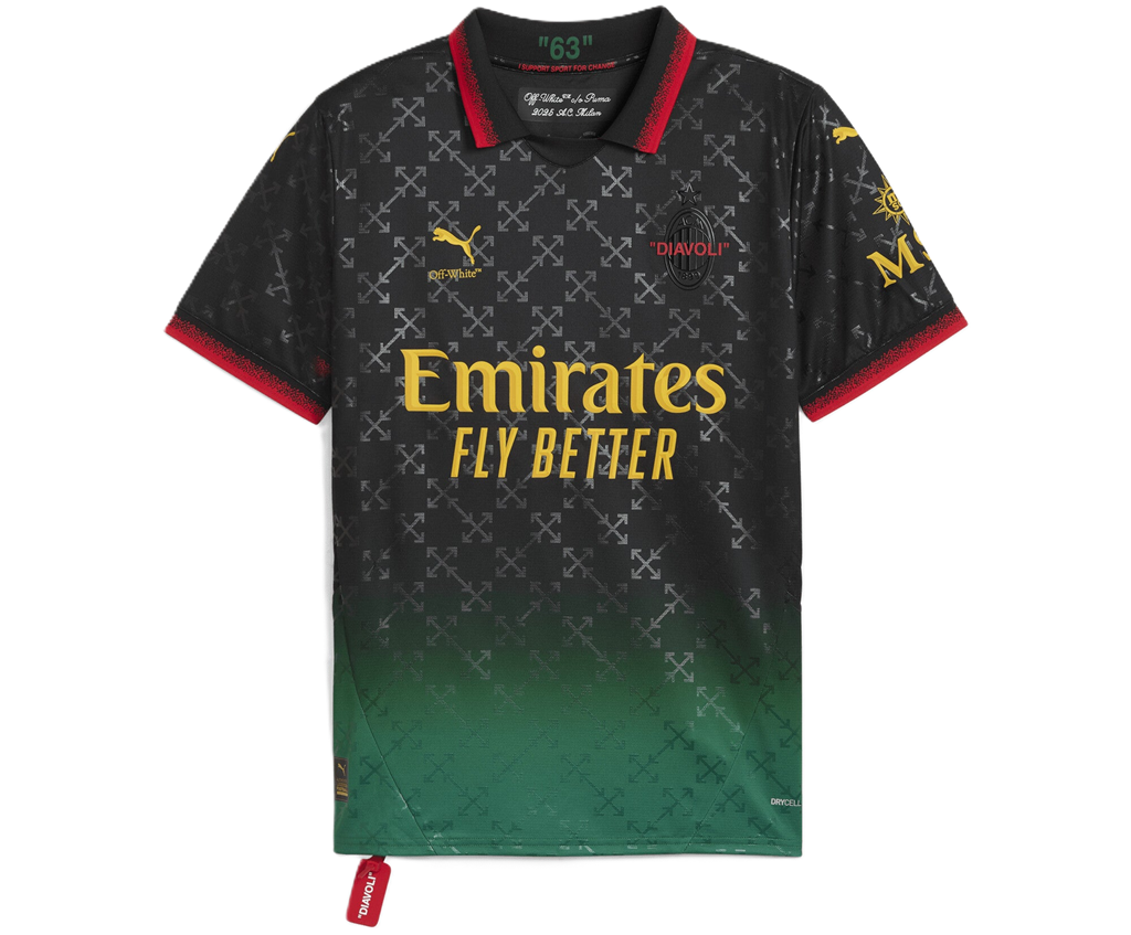 Ao Puma Ac Milan x Off-White™ Jersey 'Black' 783001-01