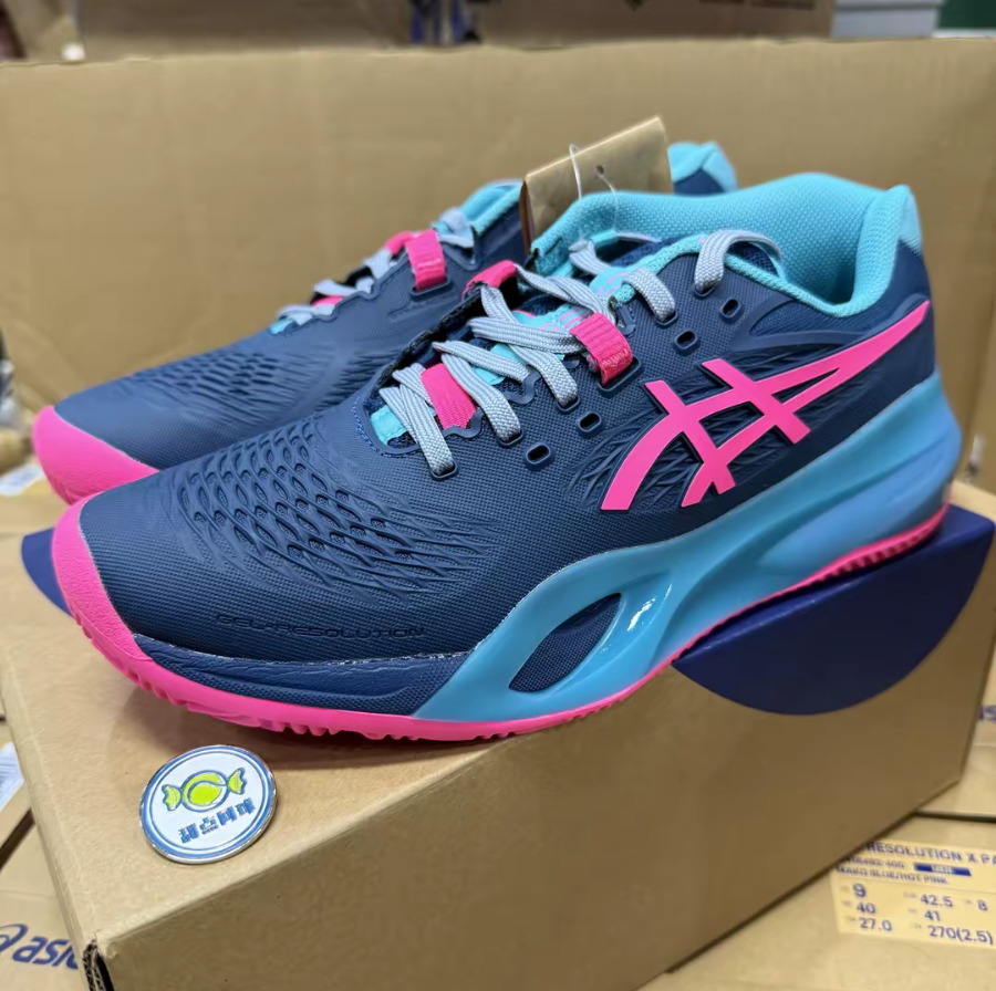 Giay Asics Gel-Resolution x Padel 'Mako Blue Hot Pink' 1041A492-400