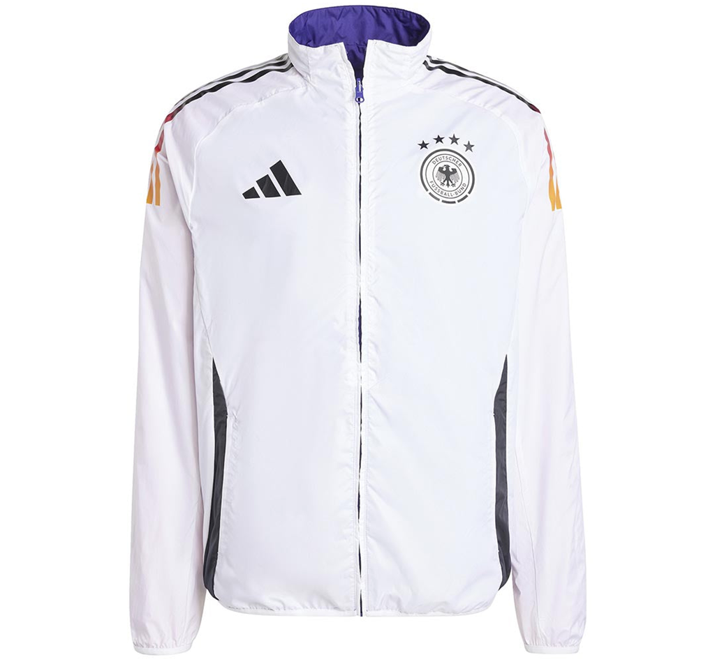 Ao Adidas Germany Anthem Jacket 'White Purple' IX0405