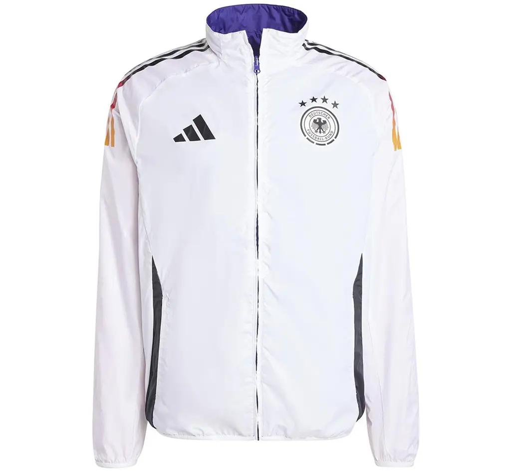 Ao Adidas Germany Anthem Jacket 'White Purple' IX0405
