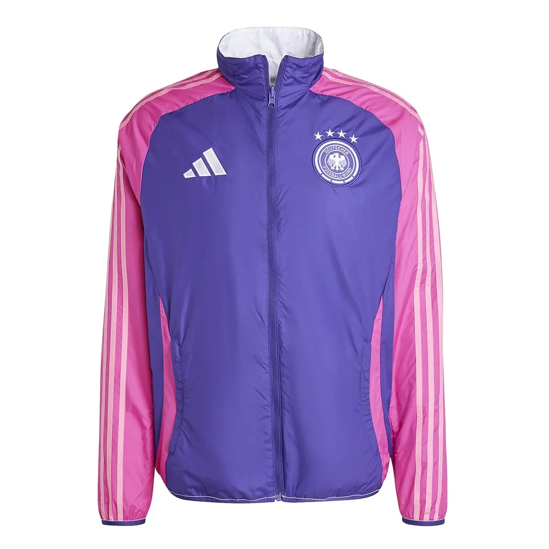 Ao Adidas Germany Anthem Jacket 'White Purple' IX0405