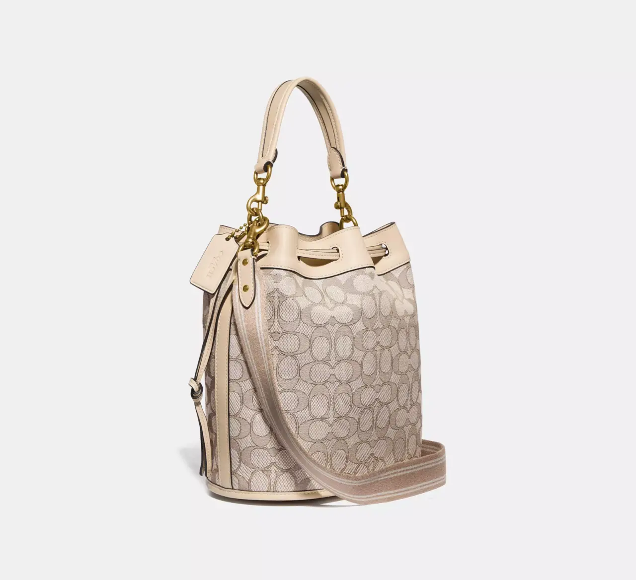 Tui Coach Field Bucket Signature Jacquard 'Beige' C3853-B4SHG