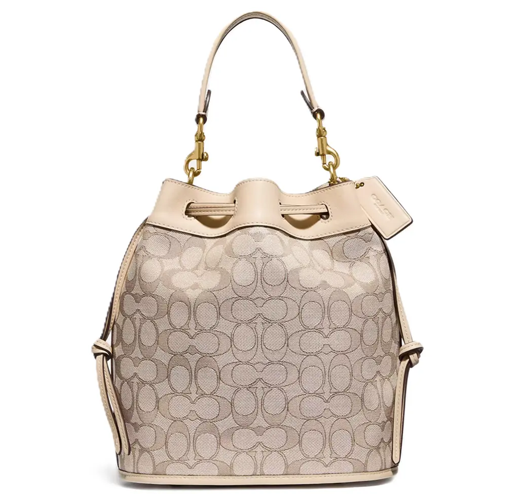Tui Coach Field Bucket Signature Jacquard 'Beige' C3853-B4SHG
