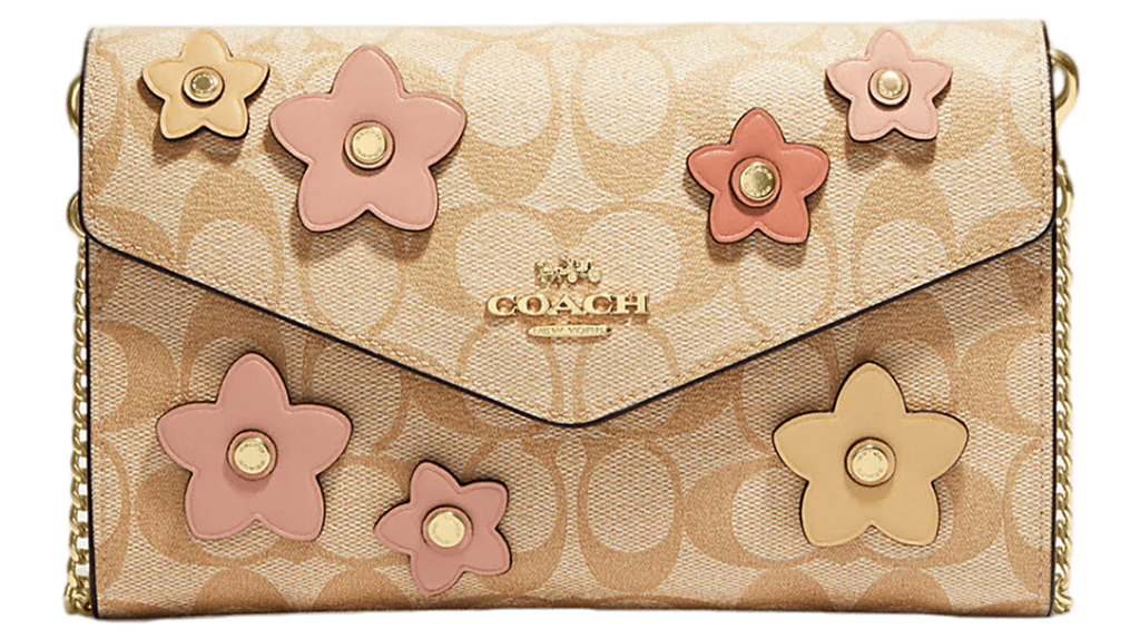 Tui Coach Envelope Floral Applique 'Light Khaki' CH361-IMOT4