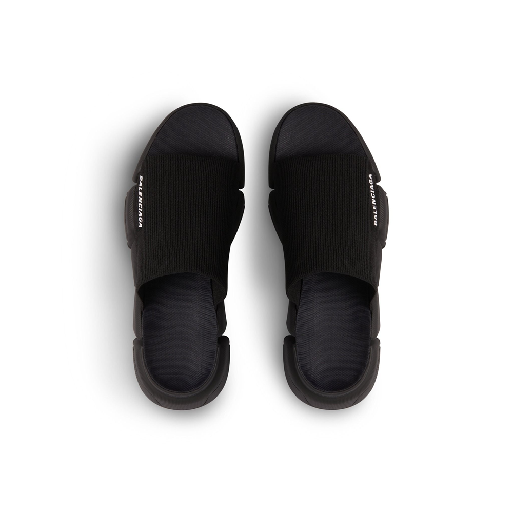 Dep Balenciaga Speed 2.0 Recycled Knit Slide 'Black' 711453W2DB11000