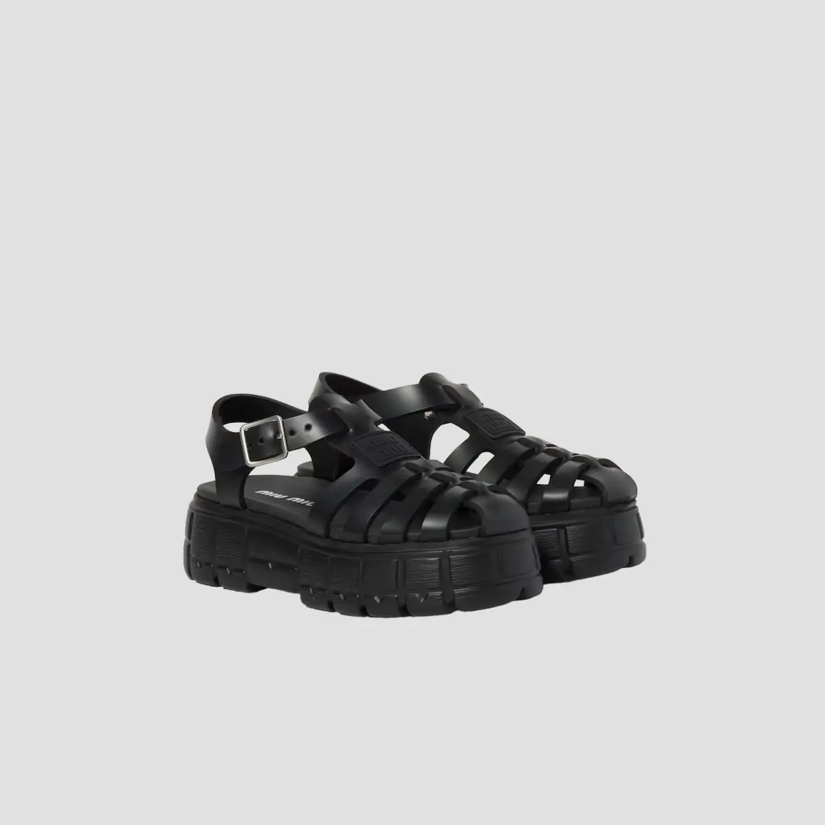 Dep Miu Miu Soft Cage Flatform Sandal 'Black' 5X140E-3LKK-F0002-F-050