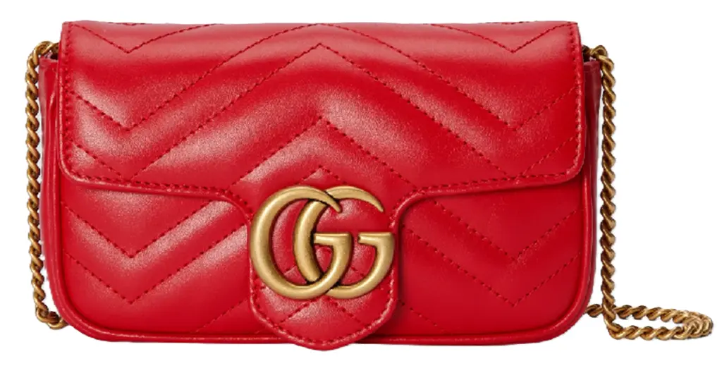 Tui Gucci GG Marmont Super Mini Bag 'Red' 476433-DTDHT-6832