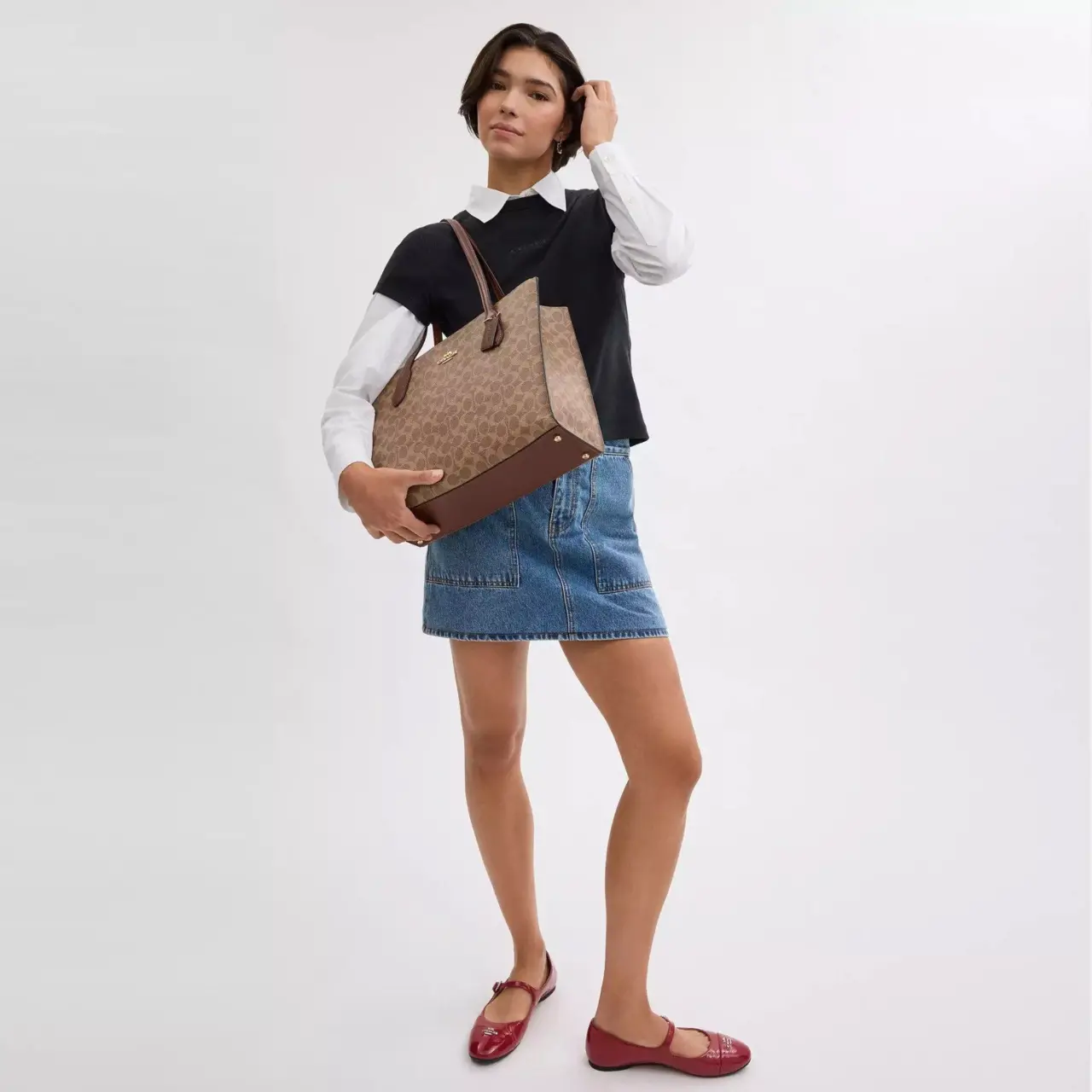 Tui Coach Tote Nina 'Tan' CW494-IMXHE
