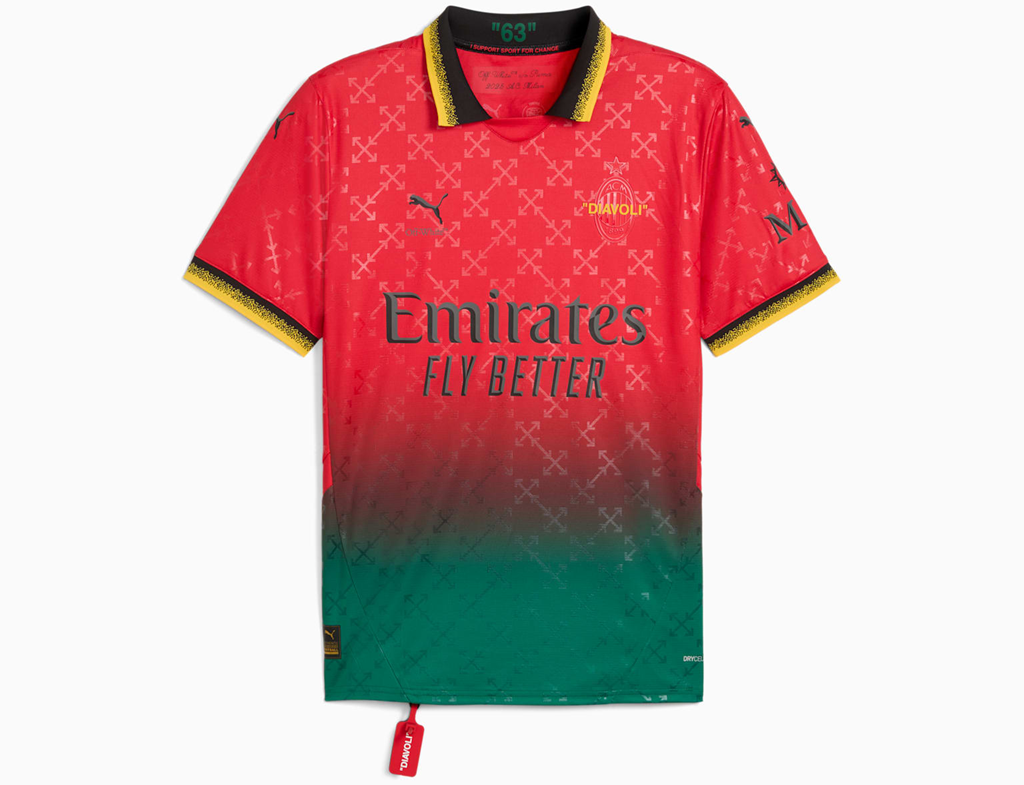 Ao Puma Ac Milan x Off-White™ Jersey 'For All Time Red' 783001-02