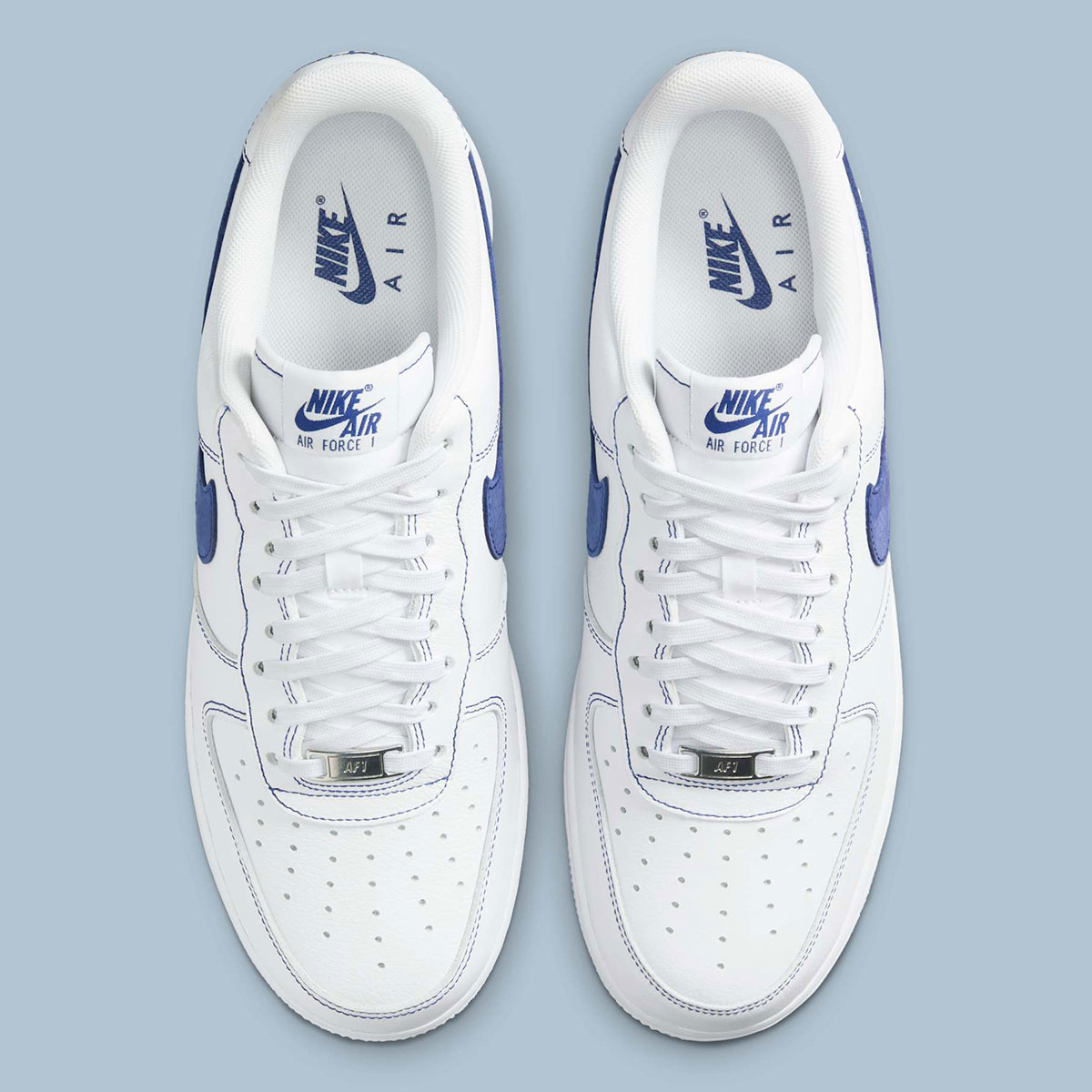 Giay Nike Air Force 1 Low '07 LV8 'White Royal Blue' HQ2037-100
