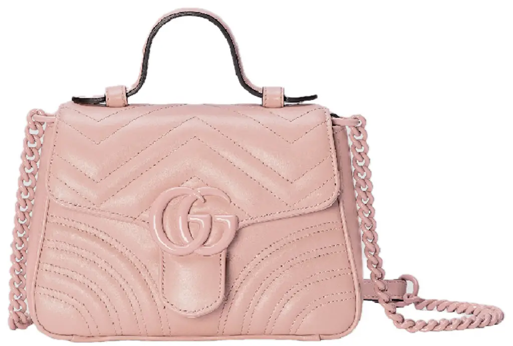 Tui Gucci Marmont Mini Top Handle Bag 'Pink' 702563-DAAAH-5909
