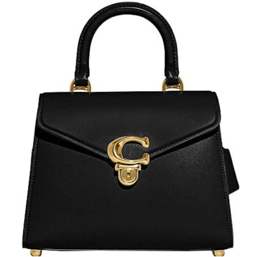 Tui Coach Top Handle Cow Leather Handbag 'Black' CH723-B4BK