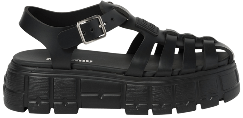 Dep Miu Miu Soft Cage Flatform Sandal 'Black' 5X140E-3LKK-F0002-F-050