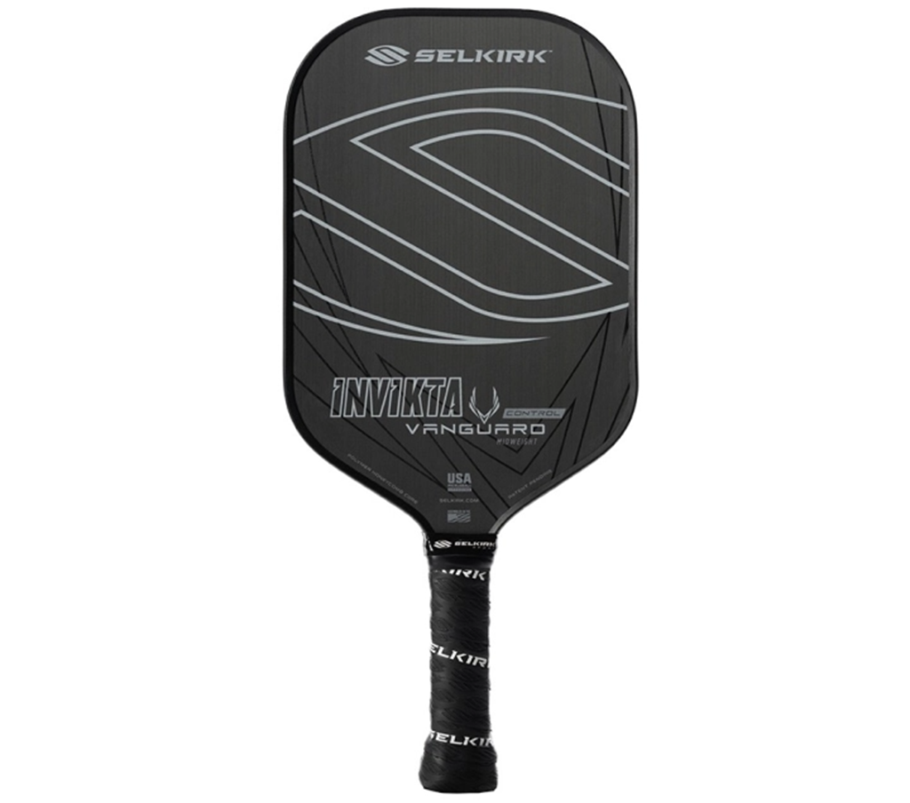 Vot Pickleball Selkirk Vanguard Control Invikta Lightweight Raw Carbon 16mm 'Black'