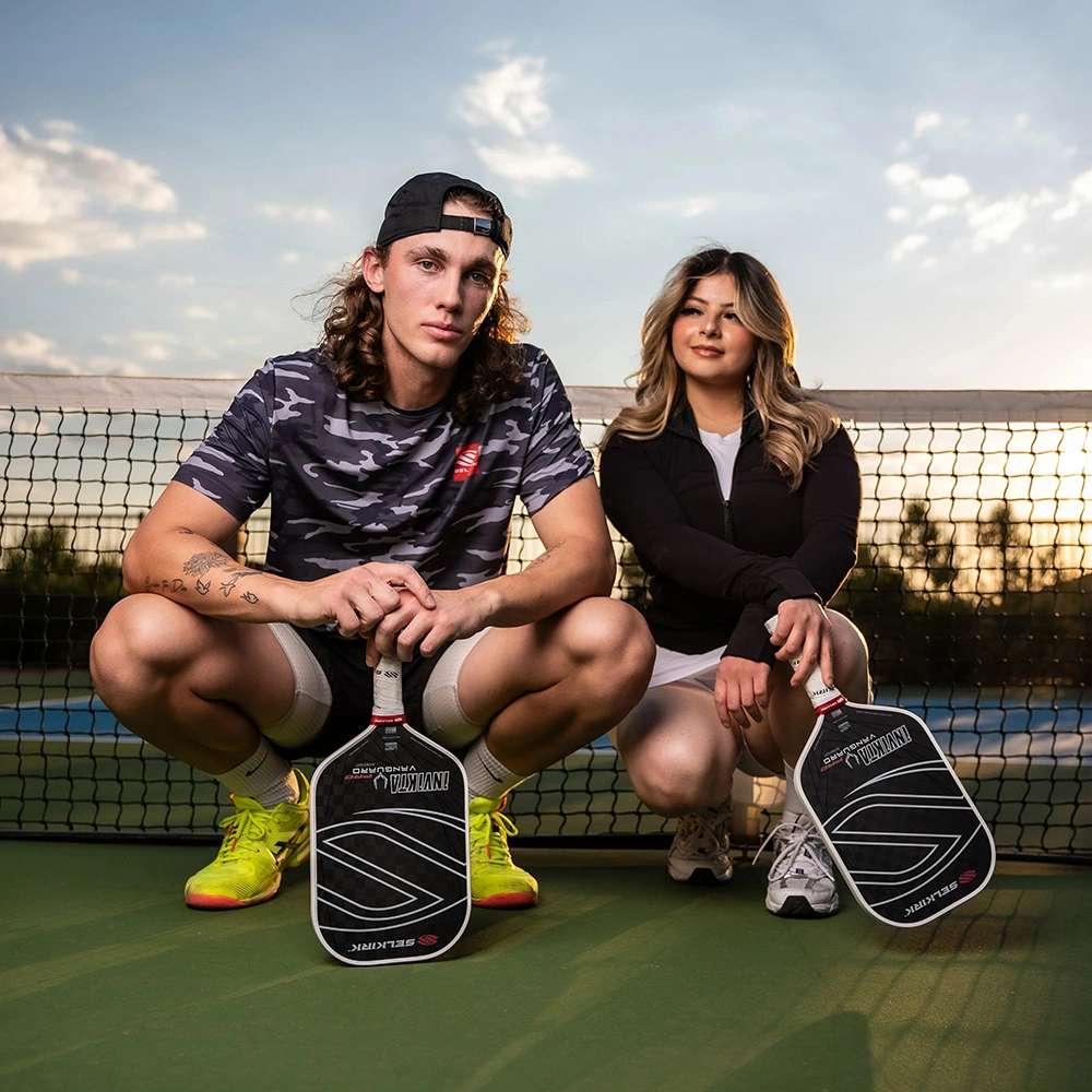 Vợt Pickleball Selkirk Vanguard Pro Invikta Raw Carbon 'Black White' - Ảnh 3