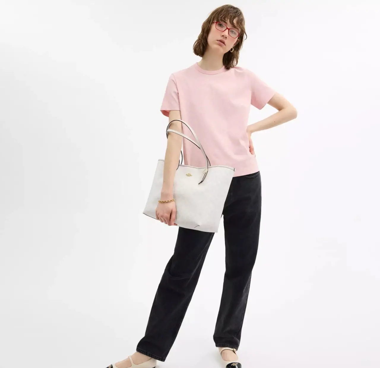 Tui Coach City Tote Bag 'Chalk' CV976-IMXU5