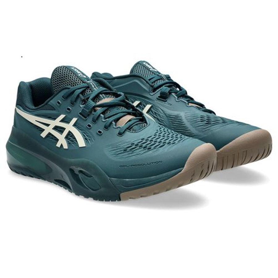 Alternative view of Giày Asics Gel-Resolution X Wide 'Saxon Green' 1041A487-300