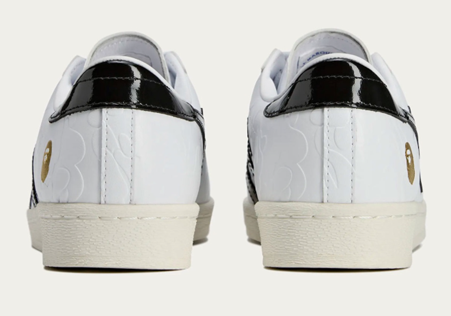 Giay Adidas Superstar Vintage 'Bape White Black' JR2701