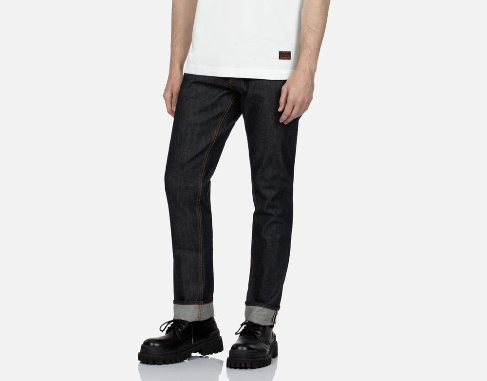 Quan Evisu Brocade And Seagull Multi-Pocket Carrot 'Blue' 2EAHTM3JE704317CS