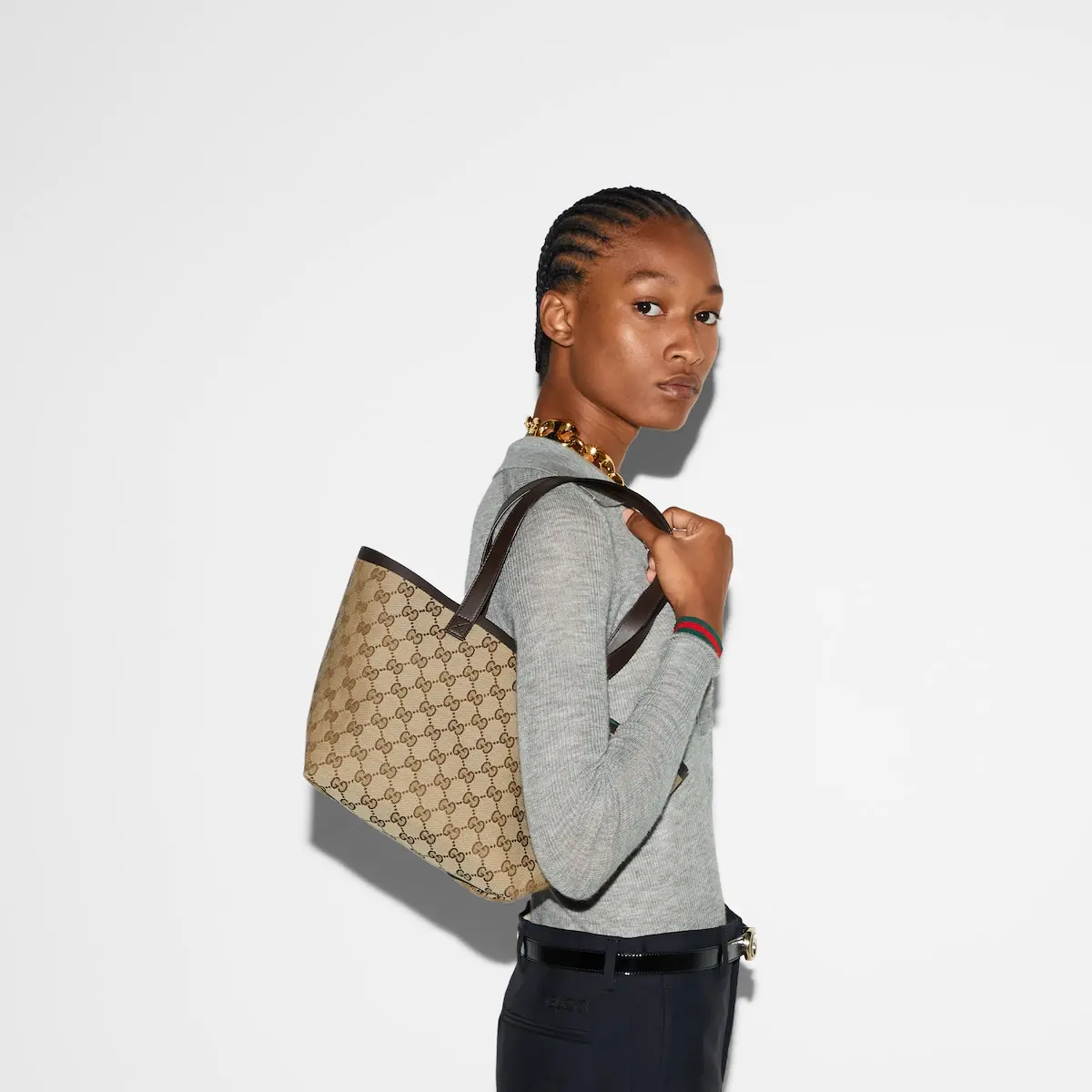 Tui Gucci Totissima Small Tote Bag 'Beige' 788211-FADH3-9786