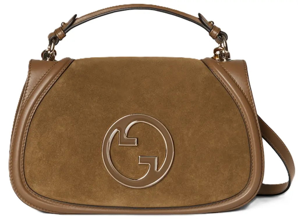 Tui Gucci Blondie Medium Suede 'Brown' 815719-CAAAU-2808
