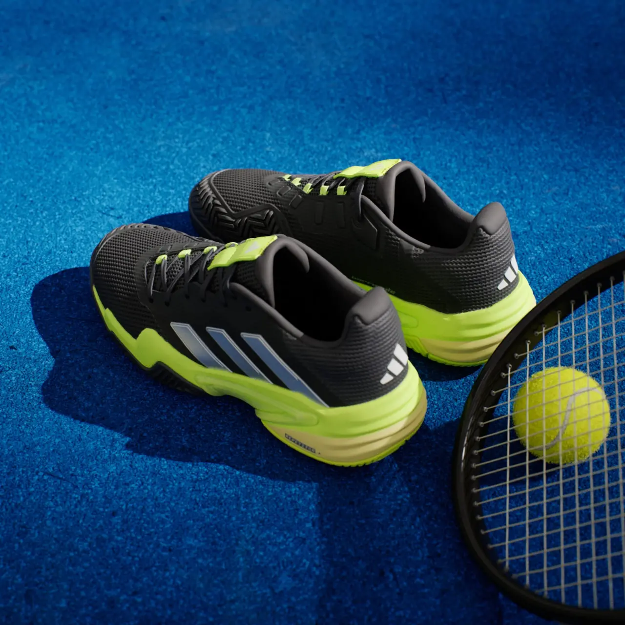 Giay Adidas Barricade 13 'Black Lucid Lemon' IH2559
