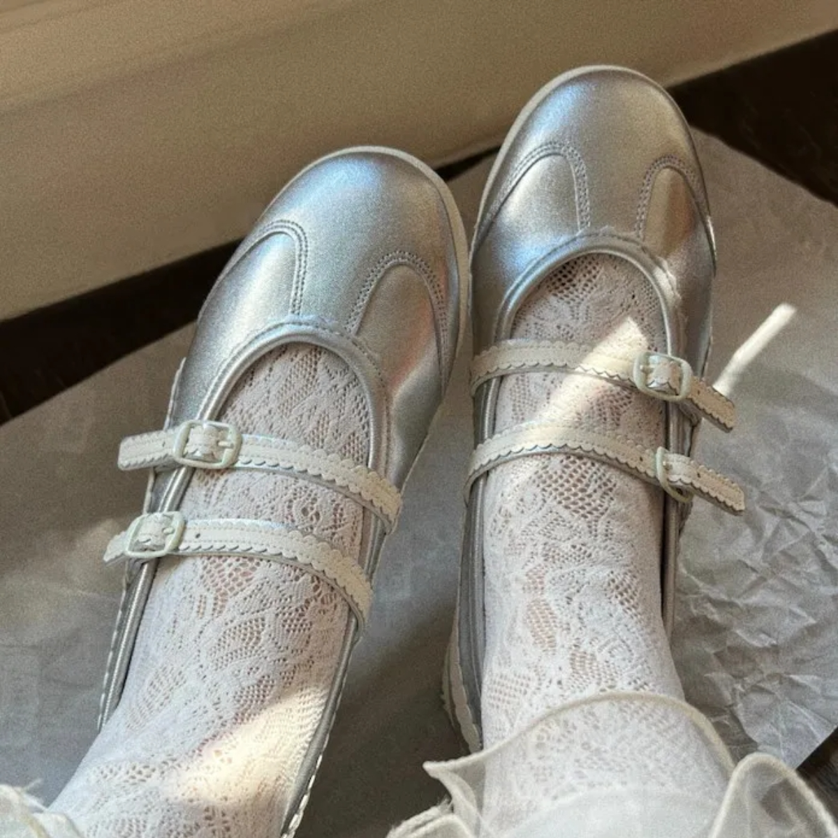 Giày Onitsuka Tiger Mexico 66 TGRS 'Silver Cream' 1182A660-020 - Ảnh 3