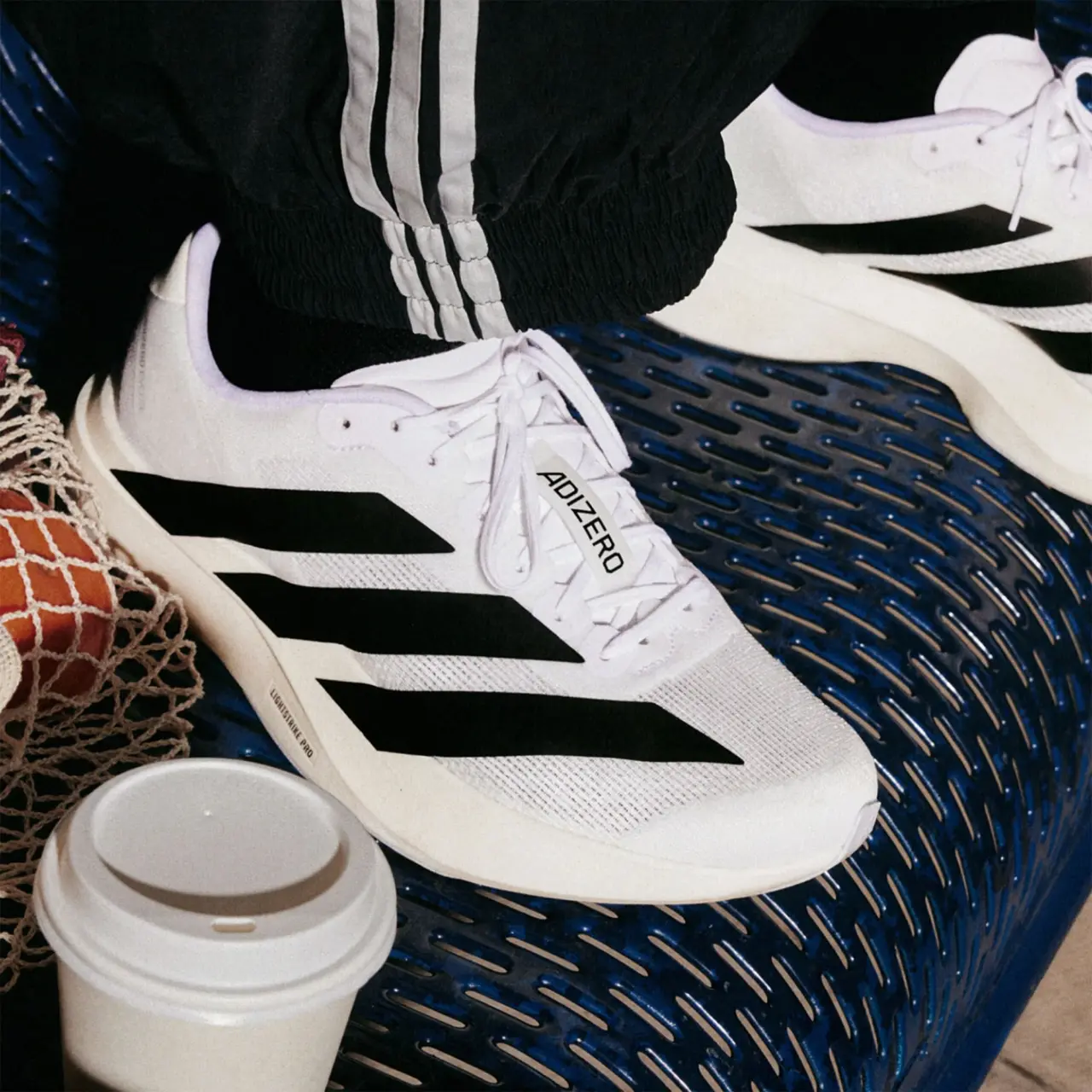 Giay Adidas Adizero Evo SL 'White Black' JH6206