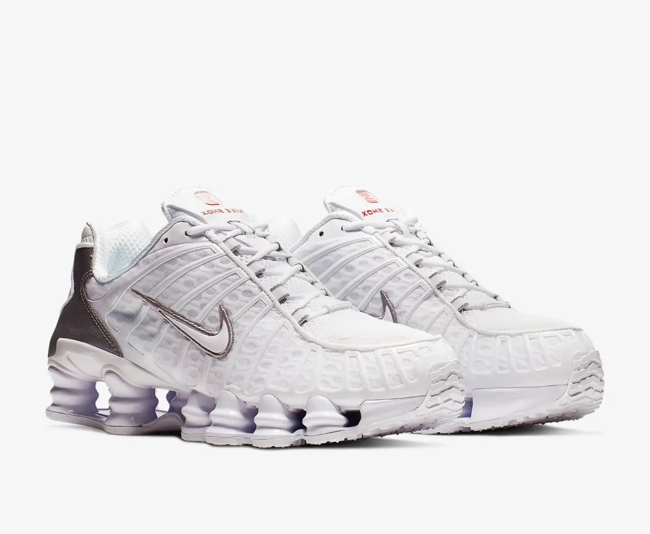Giay Nike Shox TL 'White Metallic Silver' AV3595-100