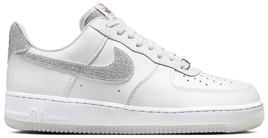 Giay Nike Air Force 1 Low '07 LX 'Glitter Swoosh White' HQ3461-191