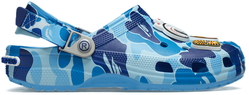 Dep Crocs Classic Clog x A Bathing Ape ABC 'Camo Blue' 209627-4TB