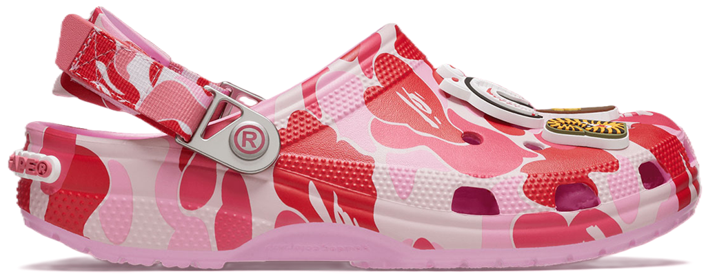 Dep Crocs Classic Clog x A Bathing Ape ABC 'Camo Pink' 209627-6I2