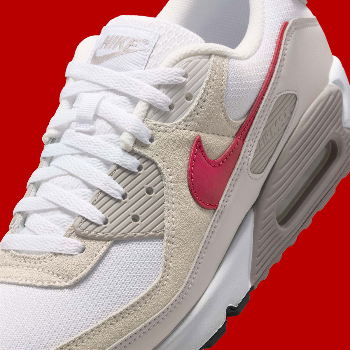 Giay Nike Air Max 90 'White Red' DM0029-113