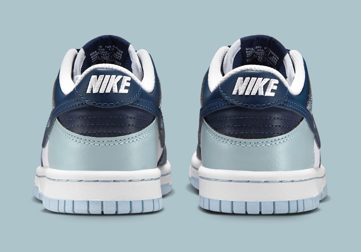 Giay Nike Dunk Low GS 'Blue Splatter' IB7687-100