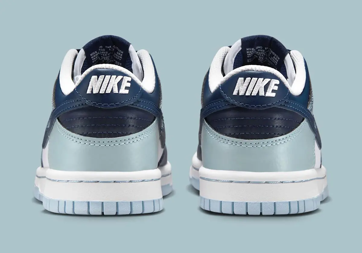 Giay Nike Dunk Low GS 'Blue Splatter' IB7687-100
