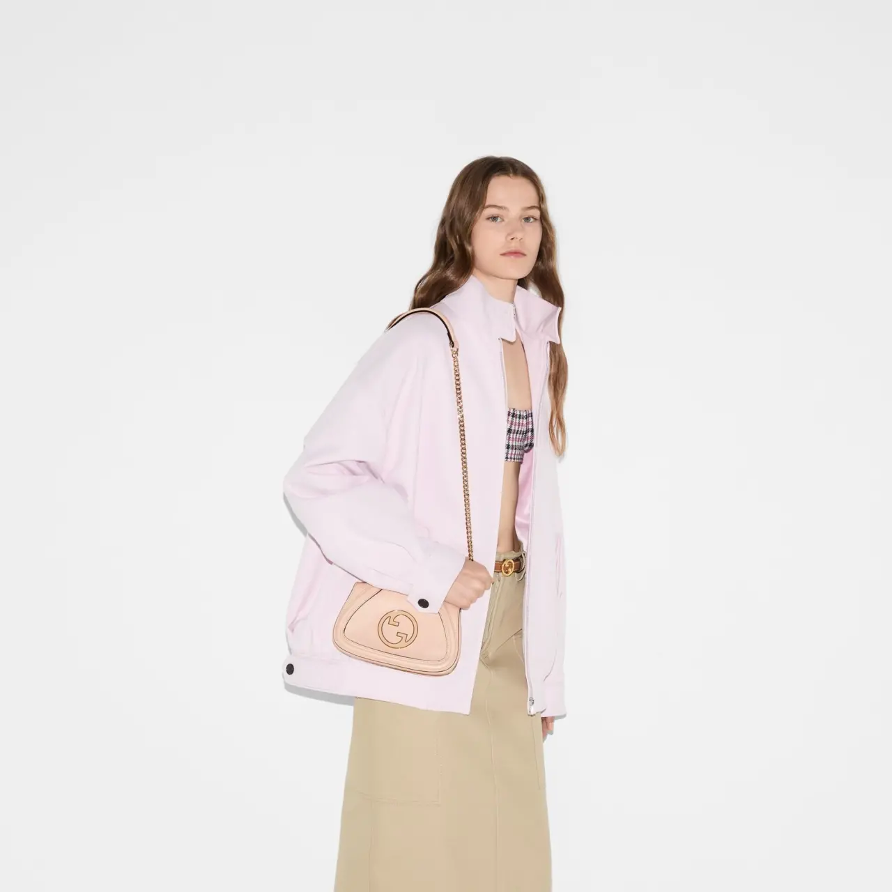Tui Gucci Blondie Mini Shoulder Bag 'Pink' 815711-AAEEX-6705