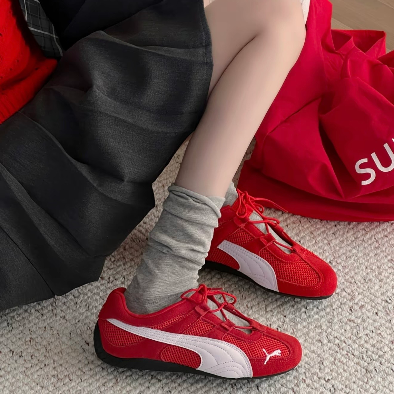 Alternative view of Giày Puma Speedcat 'Go Red White' 403589-02