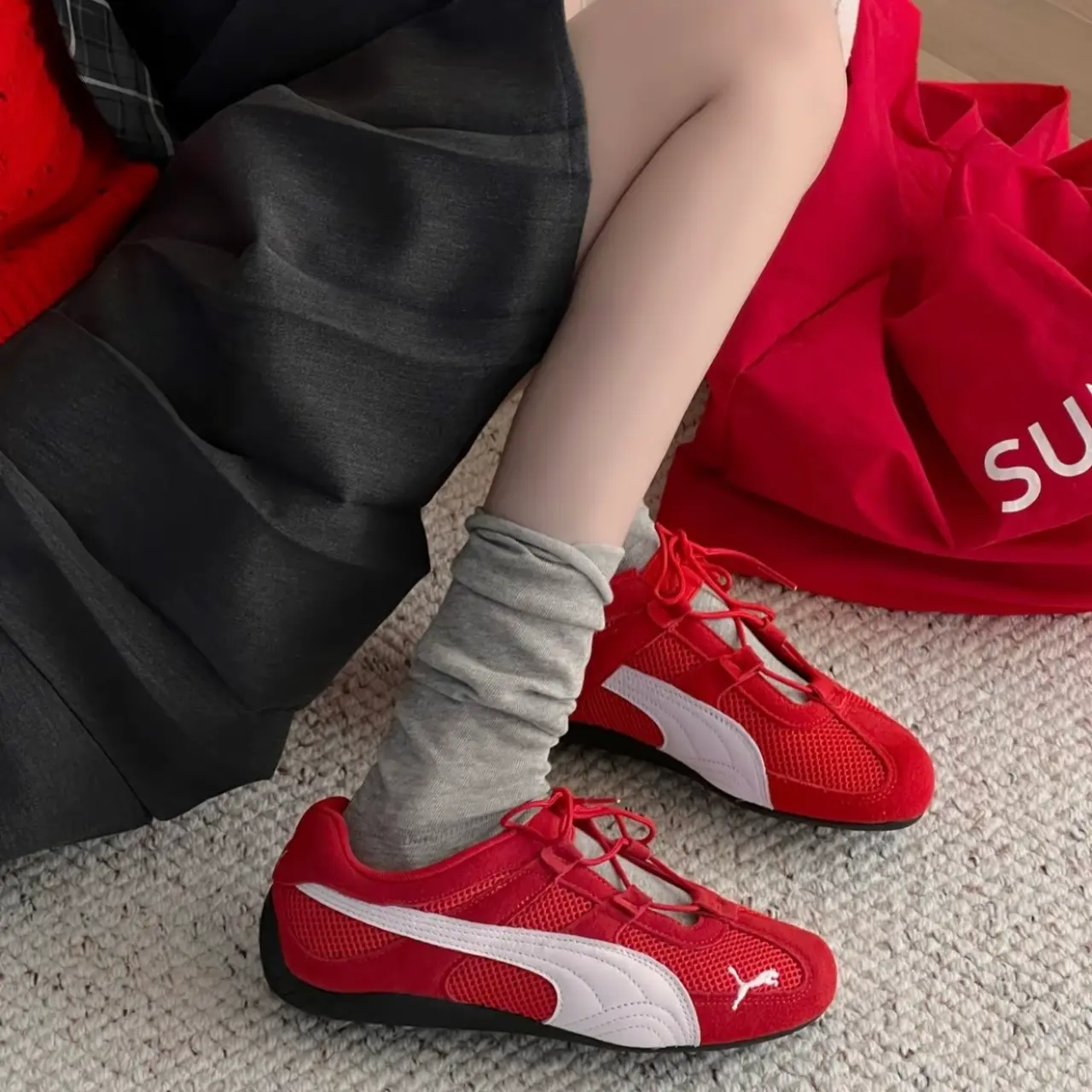 Alternative view of Giày Puma Speedcat 'Go Red White' 403589-02
