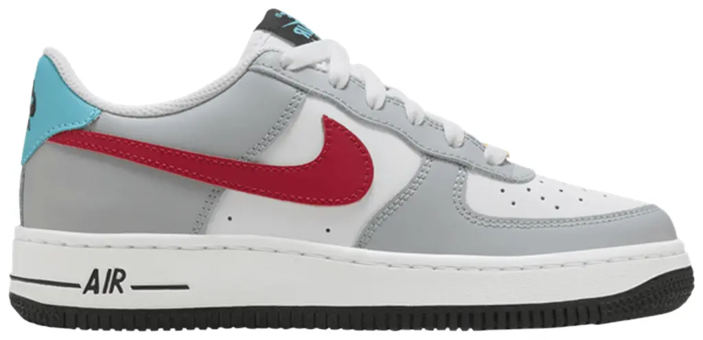 Giay Nike Air Force 1 LE GS ‘Grey Red Blue’ HF0743-161