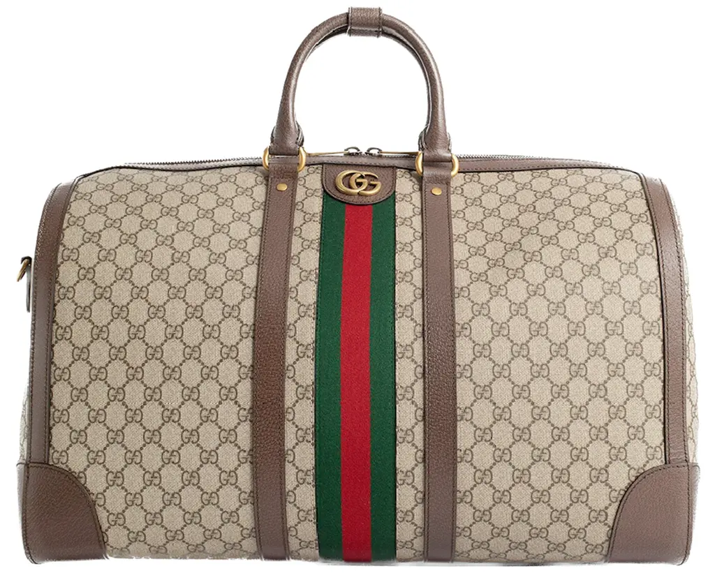 Tui Gucci Savoy Large Duffle Bag 'Beige Ebony' 724612-9C2ST-8746