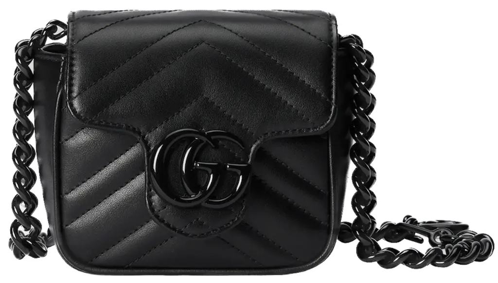 Tui Gucci GG Marmont Belt Bag 'Black' 739599-UM8KV-1000