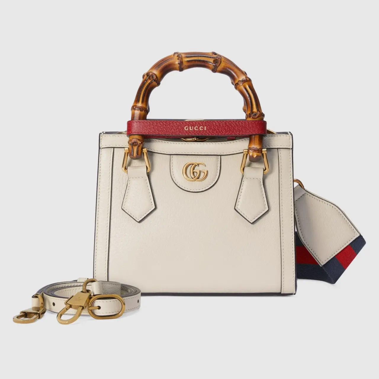 Tui Gucci Diana Mini Tote Bag 'White' 702732-U3ZDT-9244