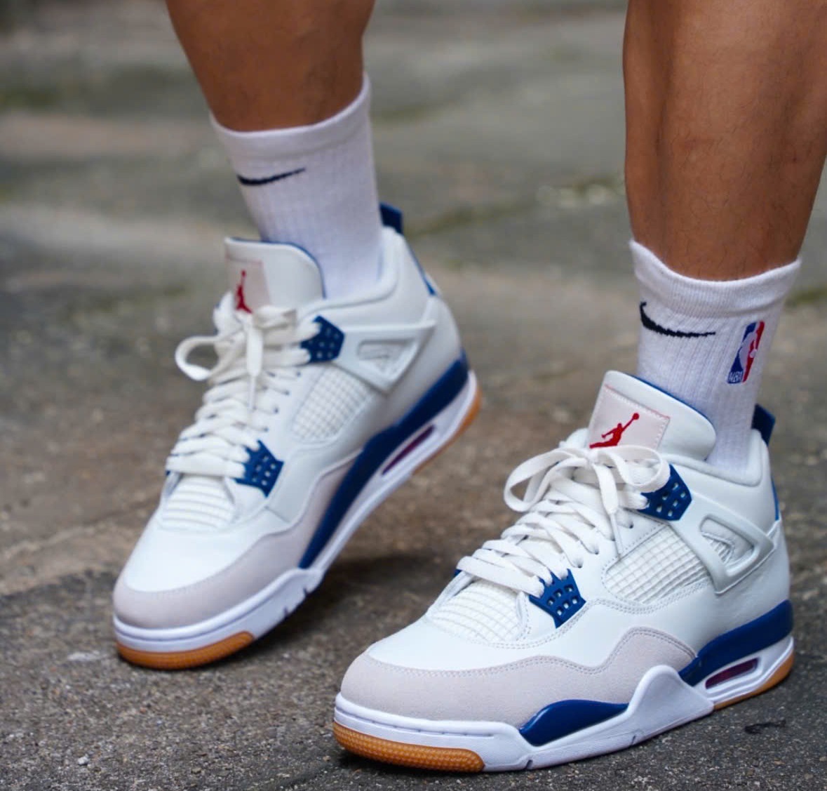 Giày Nike Air Jordan 4 Retro SB 'Navy' DR5415-100 - Ảnh 3