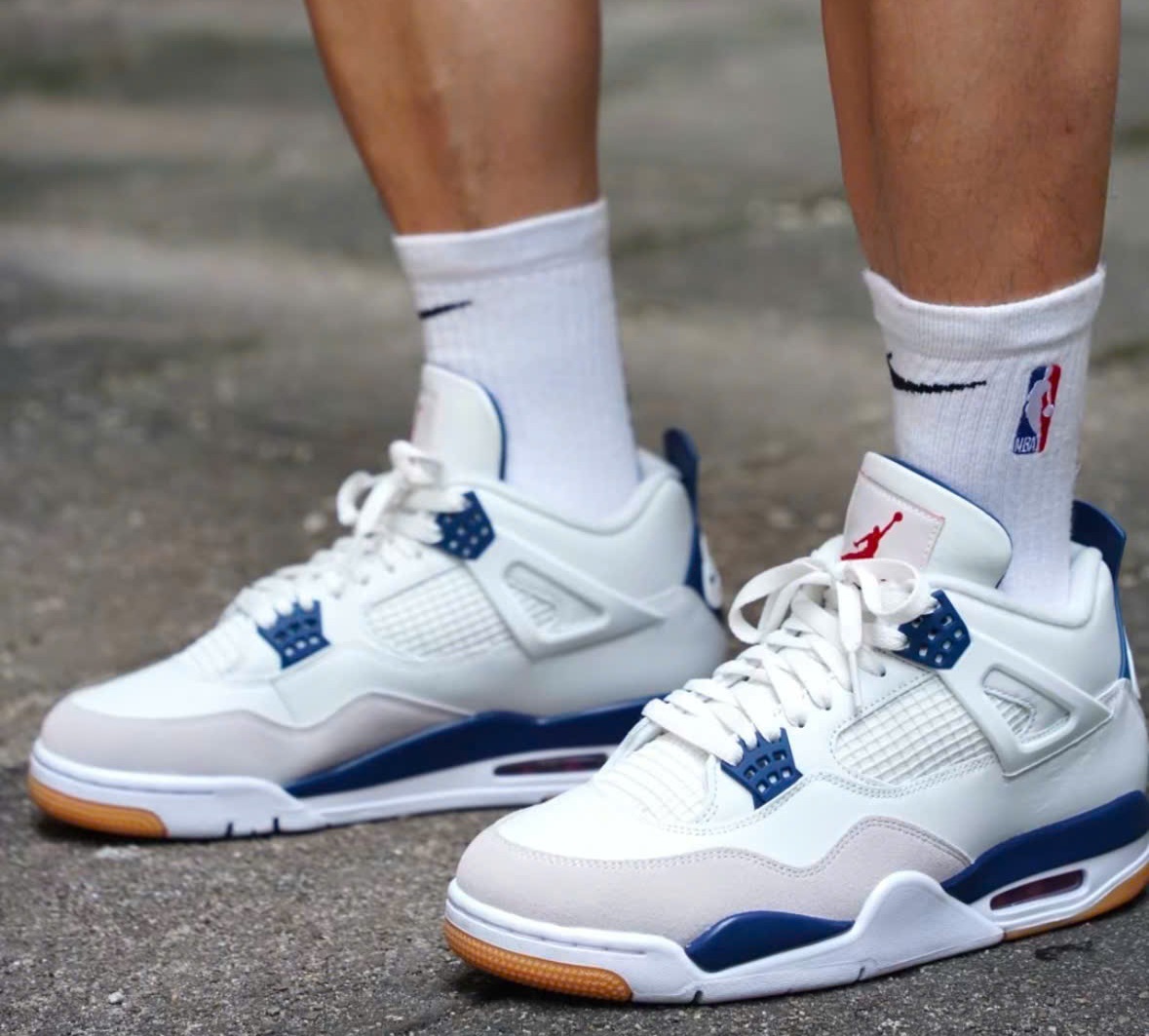 Giày Nike Air Jordan 4 Retro SB 'Navy' DR5415-100 - Ảnh 5