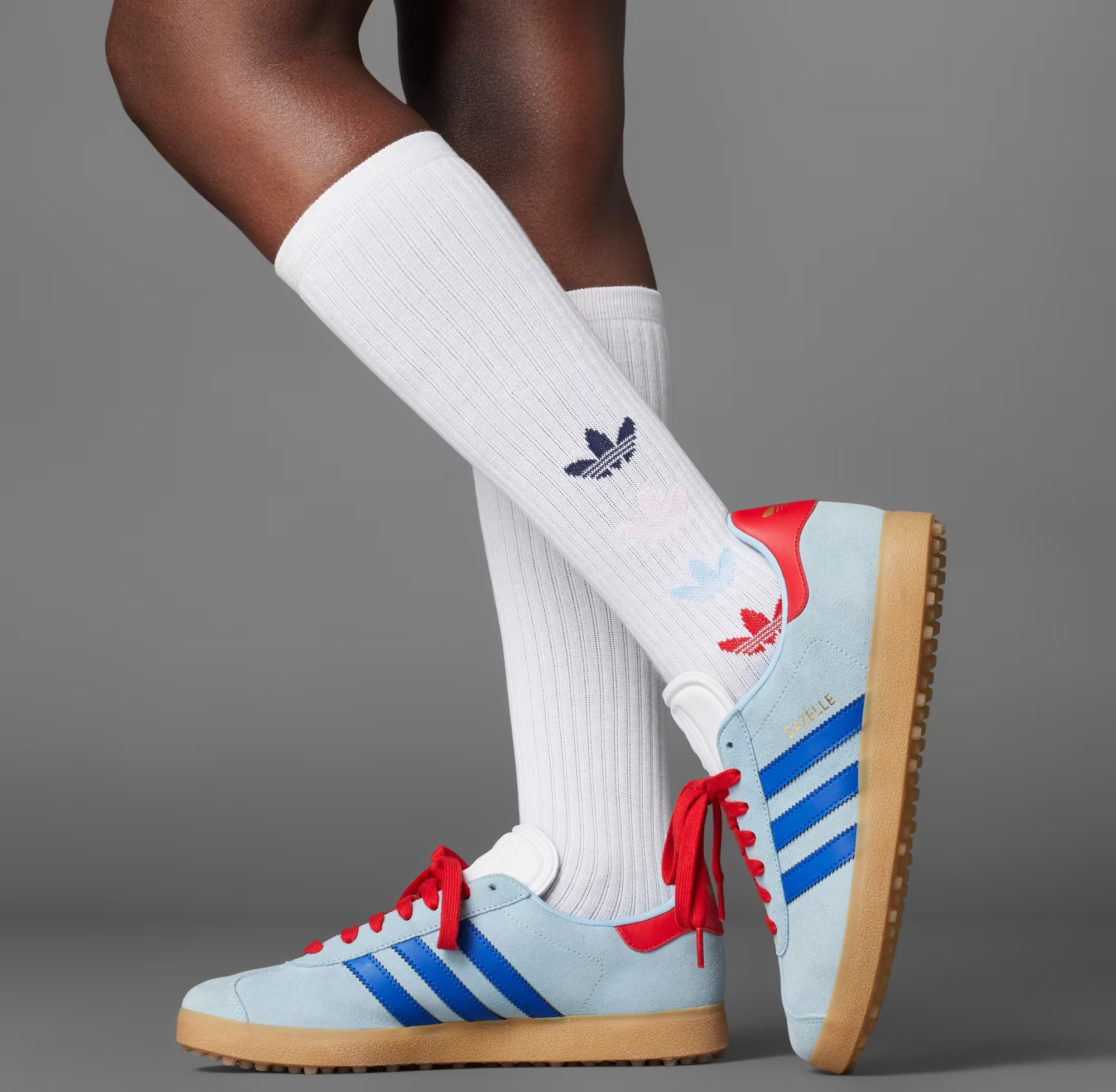 Giay Adidas Gazelle Spikeless Golf 'Clear Sky Scarlet' IH8553