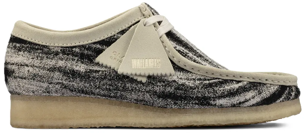 Giay Clarks Originals Wallabee 'Black Canvas Fabric' 26159547