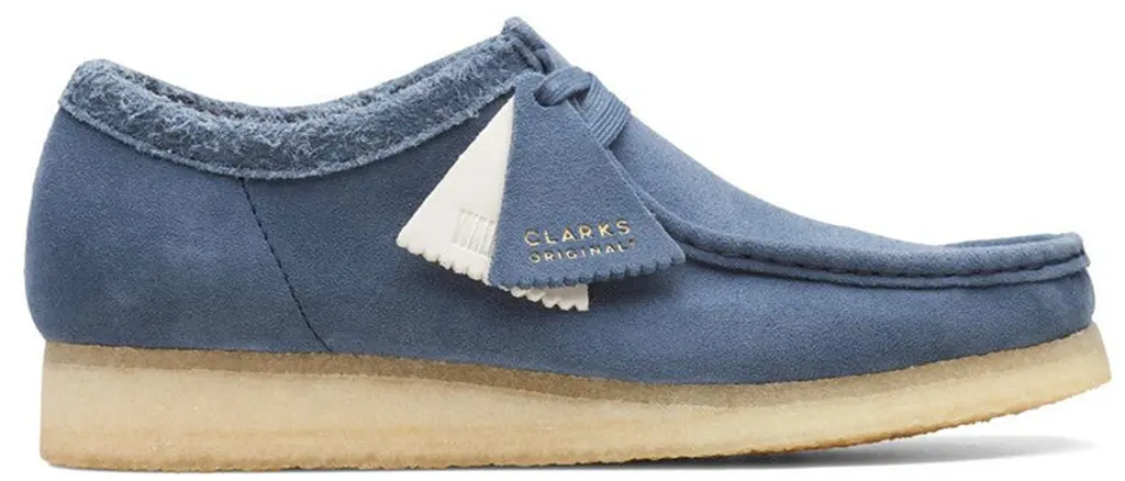 Giay Clarks Originals Wallabee 'Blue Suede' 26166306