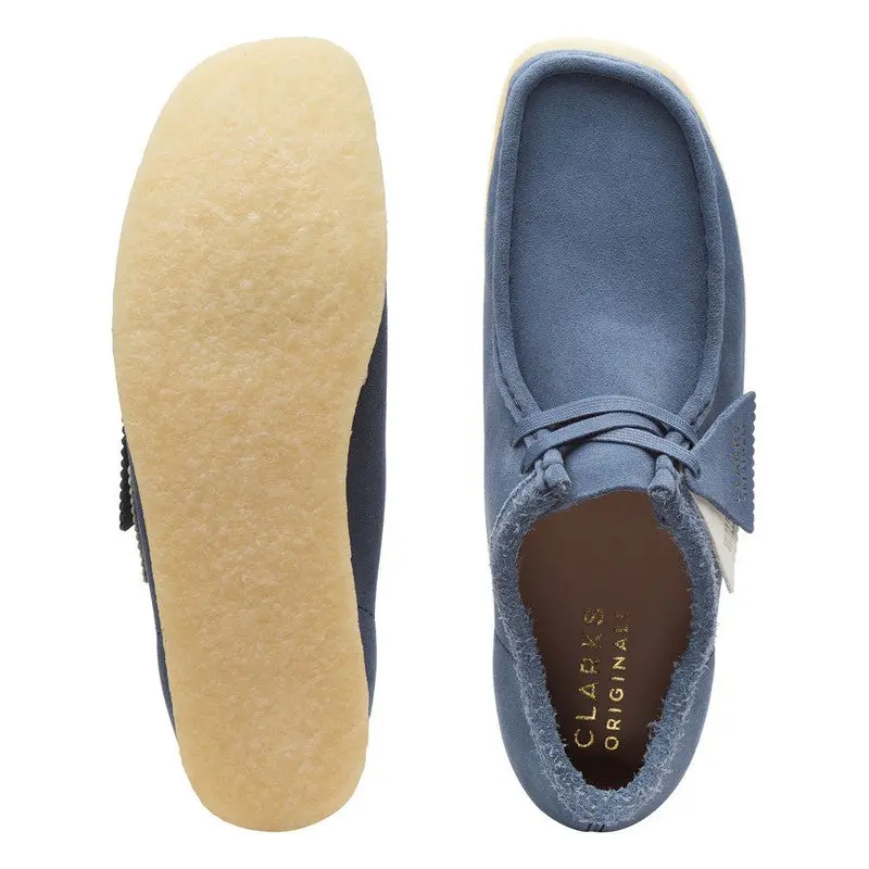 Giay Clarks Originals Wallabee 'Blue Suede' 26166306